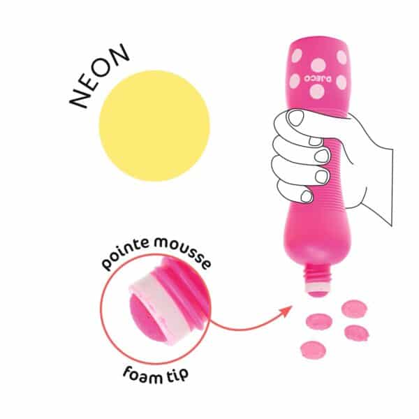 Djeco Stiften - Large Dot Markers - Neon