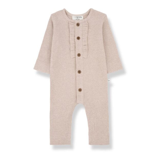 1+ in the Family 1+ In The Family Elsa Nude Girly Jumpsuit 8448252013652 Family AW25 Kleding & Accessoires Baby Pakjes Wijs west