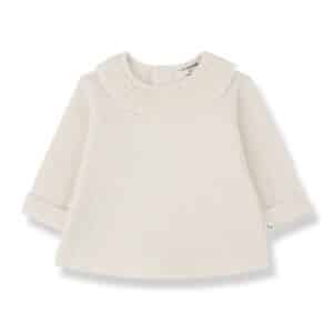 1+ in the Family 1+ In The Family Erola Ecru Blouse 8448252011221 Family AW25 Kleding & Accessoires Baby Bovenstukjes Wijs west
