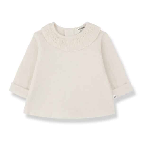1+ in the Family 1+ In The Family Erola Ecru Blouse 8448252011221 Family AW25 Kleding & Accessoires Baby Bovenstukjes Wijs west