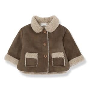 1+ in the Family 1+ In The Family Filippa Brown Collar Jacket 8448252044519 Family AW25 Kleding & Accessoires Baby Buitenkleding Wijs west