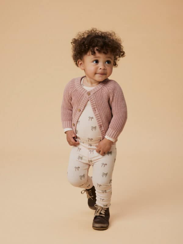 Lil' Atelier Knit Cardigan Pink
