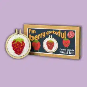 Mini Lucifersdoosje Borduur Kit - I'm Berry Grateful