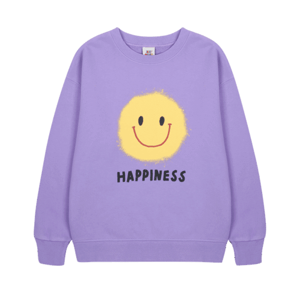 Jelly Mallow Jelly Mallow Happiness Sweatshirt Purple 8800318930820 Mellow AW25 Kleding & Accessoires Sweaters & Truien  Wijs west