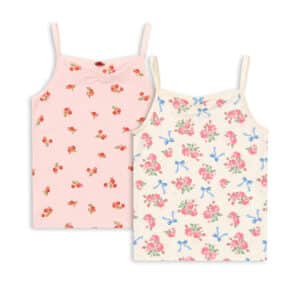 Konges Sløjd Basic 2 Pack Girl Hemdjes Gots Bella Rosita/ Pink