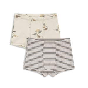 Konges Sløjd Basic 2 Pack Boy Boxers Gots Kubi/ Stripe