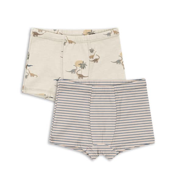 Konges Sløjd Basic 2 Pack Boy Boxers Gots Kubi/ Stripe
