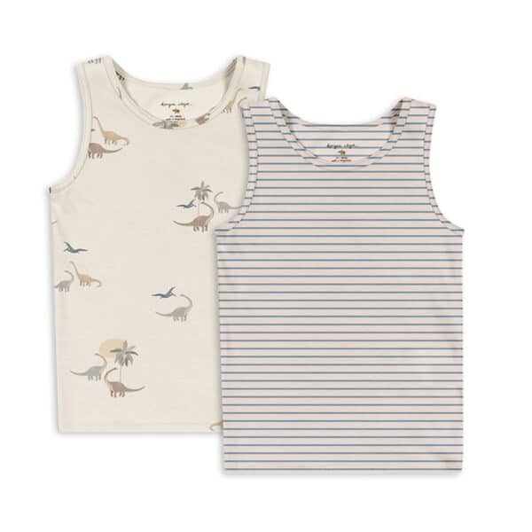Konges Sløjd Basic 2 Pack Boy Tanktop Gots Kubi/ Stripe