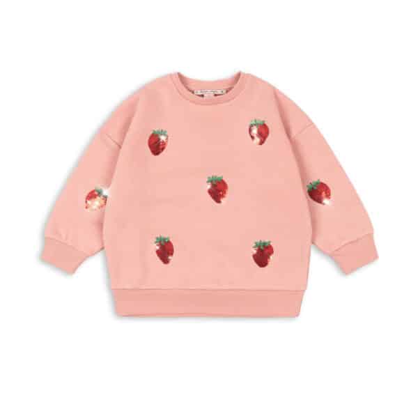 Konges Sløjd Lou Sequin Sweat Mellow Rose - Aardbei