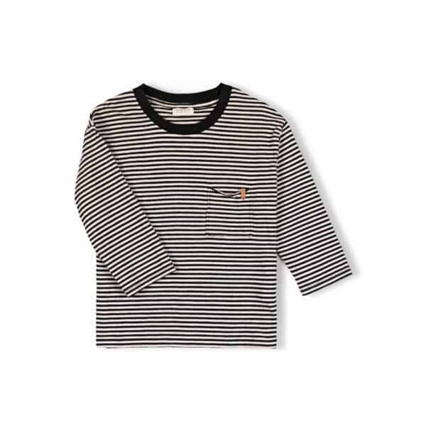 Nixnut Nixnut Drop Shirt Black Stripe 8720963640397 Nixnut AW25 Kleding & Accessoires Shirts  Wijs west