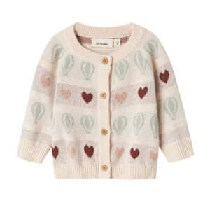 Lil' Atelier Knit Cardigan Pastel Parchment