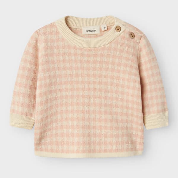 Lil’ Atelier Knit Top Cameo Rose