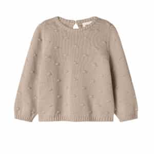 Lil' Atelier Knit Top Oxford Tan