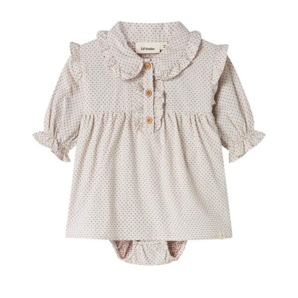 Lil' Atelier Midi Jurk Pastel Parchment