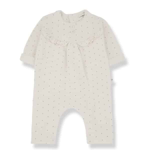 1+ in the Family 1+ In The Family Margot Ecru Jumpsuit 8448252009556 Family AW25 Kleding & Accessoires Baby Pakjes Wijs west