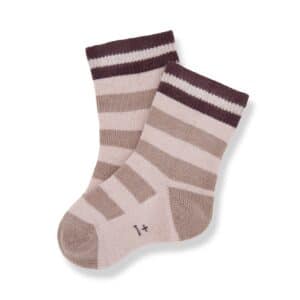 1+ in the Family 1+ In The Family Niels Nude Striped Socks 8448252045820 Family AW25 Kleding & Accessoires Baby Sokjes Wijs west
