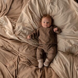 Nixnut Nixnut Bab Broek Pebble Stripe 8720963643497 Nixnut AW25 Kleding & Accessoires Baby Broekjes Wijs west