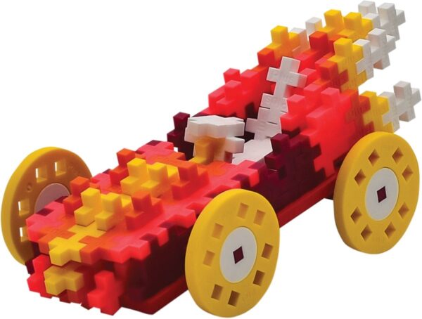 Plus Plus Tube auto Vuur - 200 stukjes