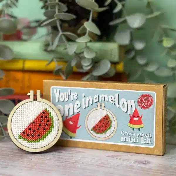 Mini Lucifersdoosje Borduur Kit - You're One In A Melon