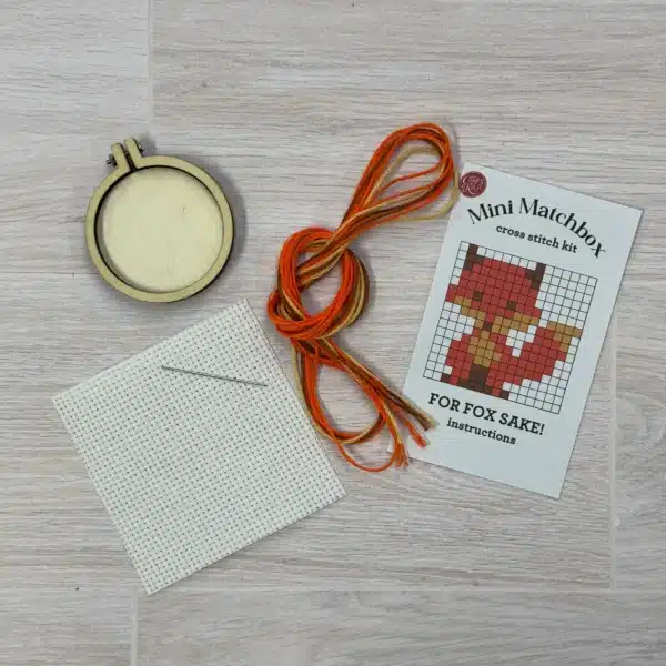 Mini Lucifersdoosje Borduur Kit - For Fox Sake!