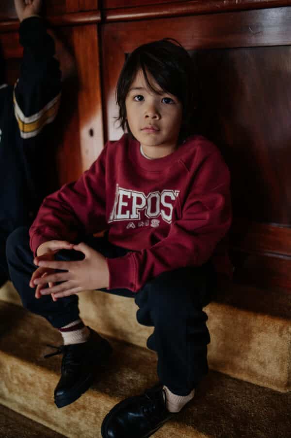 Repose Ams 13. Raglan Sweater Royal Burgundy - Afbeelding 4