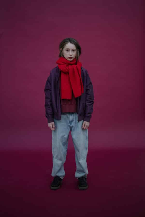 Repose Ams 2. Bomber Coat Crimson Plum