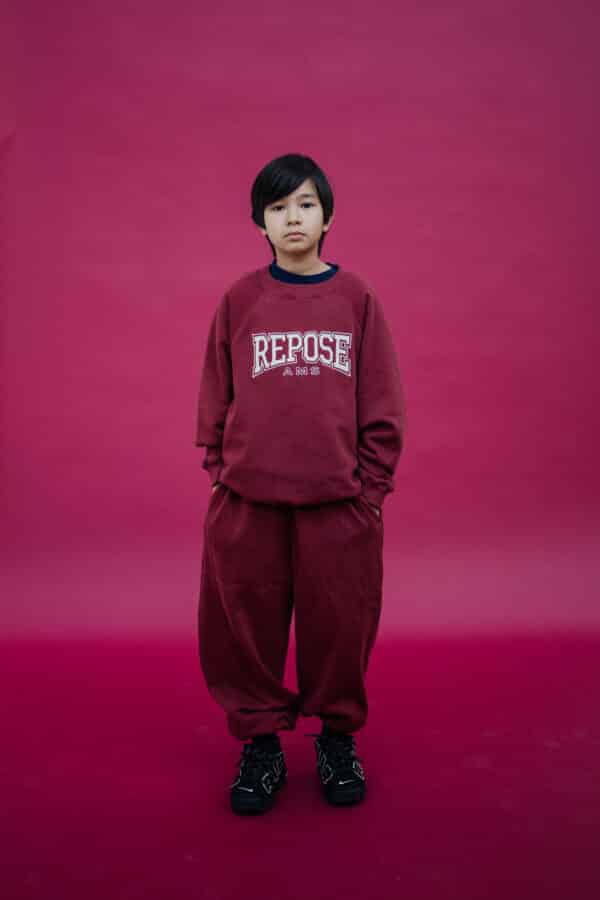 Repose Ams 13. Raglan Sweater Royal Burgundy - Afbeelding 2
