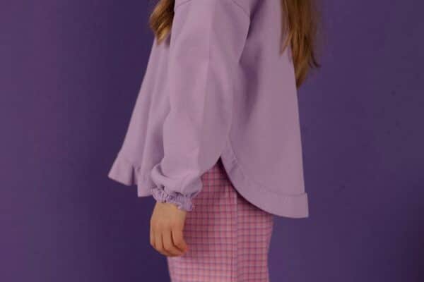 Nixnut Nixnut Ruffled Sweater Lila 8720963644470 Nixnut AW25 Kleding & Accessoires Sweaters & Truien  Wijs west