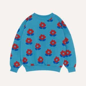The Campamento The Campamento Big Flowers Blue Sweatshirt 8435619486761 Aw25 Campa Kleding & Accessoires Sweaters & Truien  Wijs west