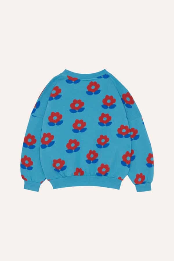 The Campamento The Campamento Big Flowers Blue Sweatshirt 8435619486761 Aw25 Campa Kleding & Accessoires Sweaters & Truien  Wijs west