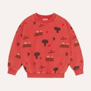 The Campamento The Campamento Mountains Red Sweatshirt 8435619486846 Aw25 Campa Kleding & Accessoires Sweaters & Truien  Wijs west