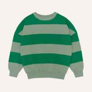 The Campamento The Campamento Green Stripes Sweatshirt 8435619487096 Aw25 Campa Kleding & Accessoires Sweaters & Truien  Wijs west
