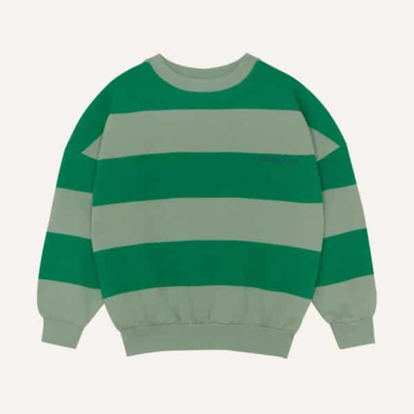 The Campamento The Campamento Green Stripes Sweatshirt 8435619487096 Aw25 Campa Kleding & Accessoires Sweaters & Truien  Wijs west