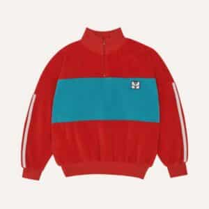 The Campamento The Campamento Red Contrast Sweatshirt 8435619487881 Aw25 Campa Kleding & Accessoires Sweaters & Truien  Wijs west