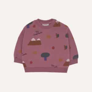 The Campamento The Campamento Mountains Purple Baby Sweatshirt 8435619495381 Aw25 Campa Kleding & Accessoires Baby Bovenstukjes Wijs west