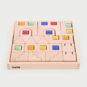 Tickit Houten Bouwstenen Met Edelstenen
