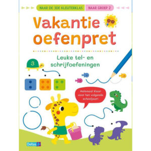 Vakantie oefenpret -Tel en schrijfoefeningen - Naar groep 2