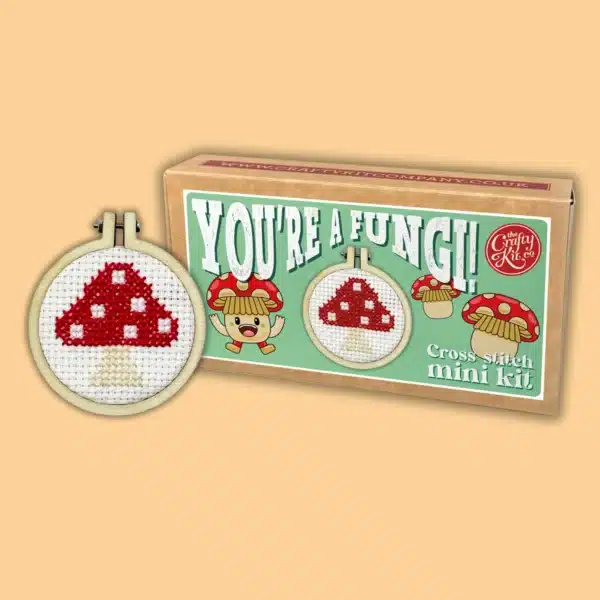 Mini Lucifersdoosje Borduur Kit - You're a Fungi!