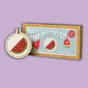 Mini Lucifersdoosje Borduur Kit - You're One In A Melon