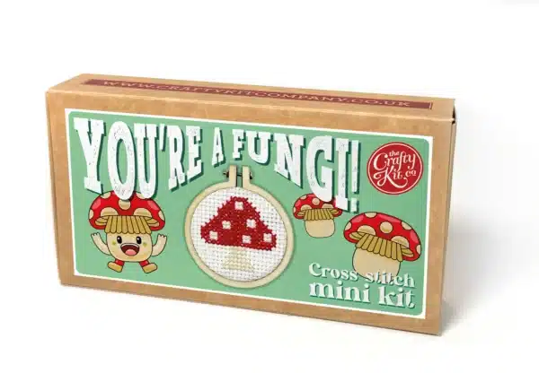 Mini Lucifersdoosje Borduur Kit - You're a Fungi!