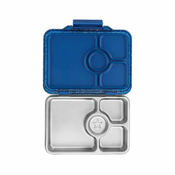 Yumbox Presto RVS lekvrije Bento Box - Twilight Blauw Glitter