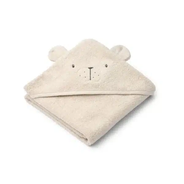Liewood Albert Polarbear Hooded Towel Sandy