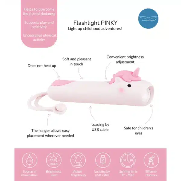 Rabbit&Friends Flashlight Unicorn