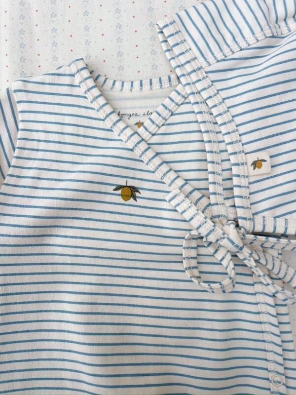 Konges Sløjd Newborn Body Stripe Blue - Afbeelding 4