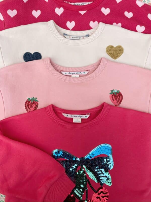 Konges Sløjd Lou Sequin Sweat Shirt Multi Heart