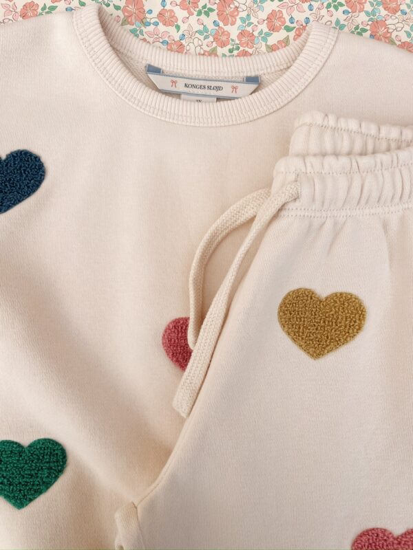 Konges Sløjd Lou Sequin Sweat Shirt Multi Heart