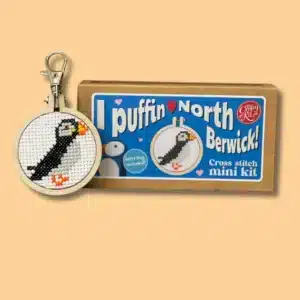 Mini Lucifersdoosje Borduur Kit - I Puffin Love North Berwick!