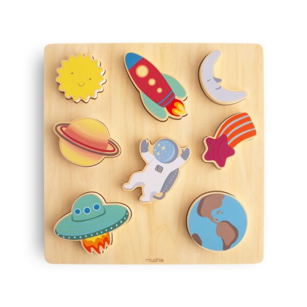 Mushie Houten Puzzel Space