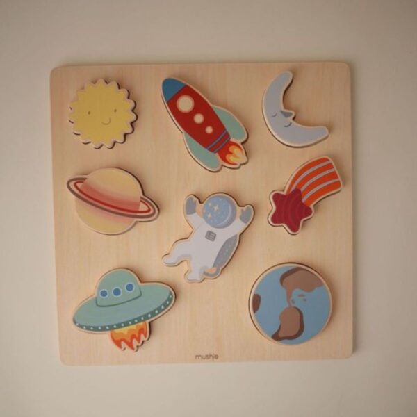 Mushie Houten Puzzel Space
