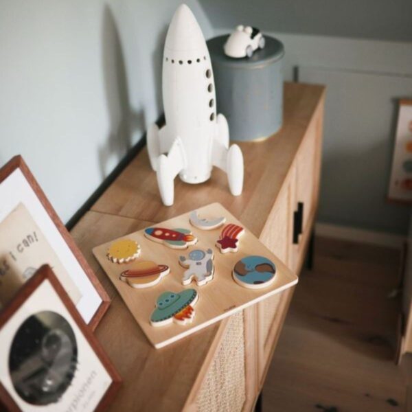 Mushie Houten Puzzel Space